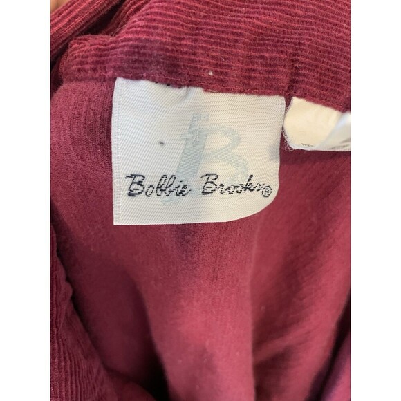 VTG Bobbie Brooks Corduroy Halloween Autumn Leaves Button Up Large Long Sleeve - Picture 2 of 8